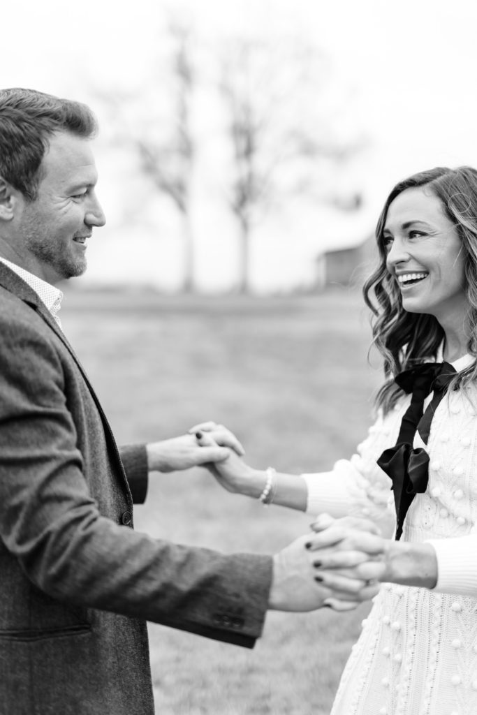 Beautiful and chic engagement photography for a couple getting married at Smith Mountain Lake.