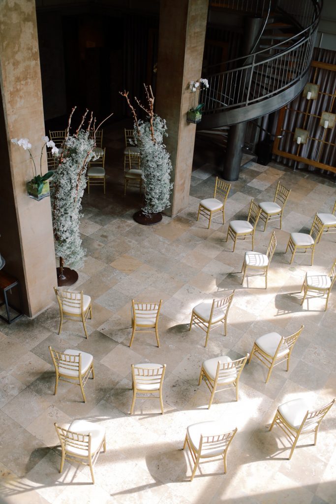 A DC wedding photographer photographs a wedding at The Proximity Hotel, a modern wedding venue in Greensboro, North Carolina.