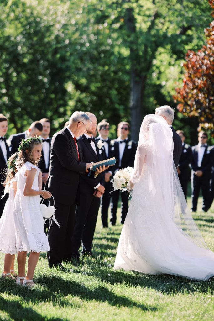 Elegant floral spring wedding at Graylyn Estate in Winston-Salem, North Carolina.