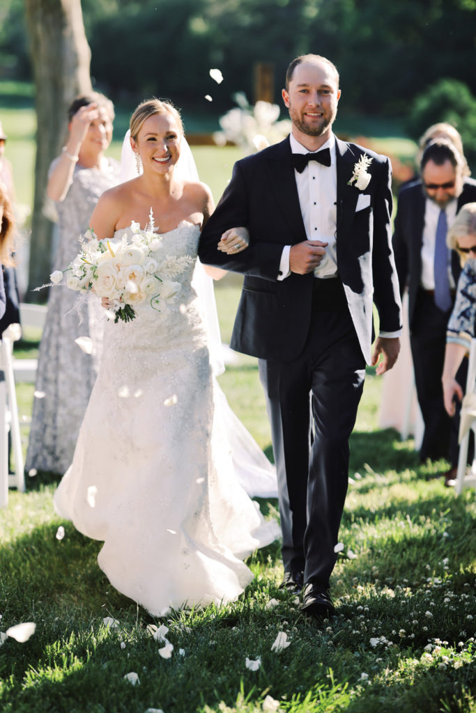 Elegant floral spring wedding at Graylyn Estate in Winston-Salem, North Carolina.
