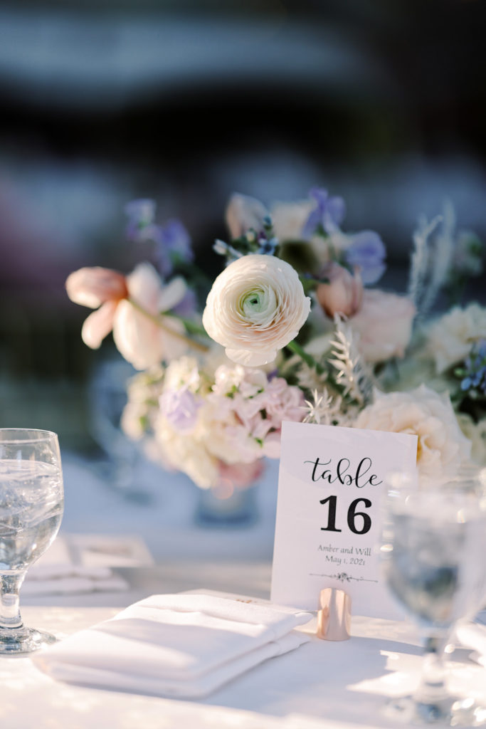 Elegant floral spring wedding at Graylyn Estate in Winston-Salem, North Carolina.