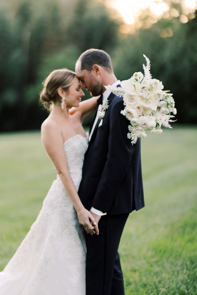 Elegant floral spring wedding at Graylyn Estate in Winston-Salem, North Carolina.