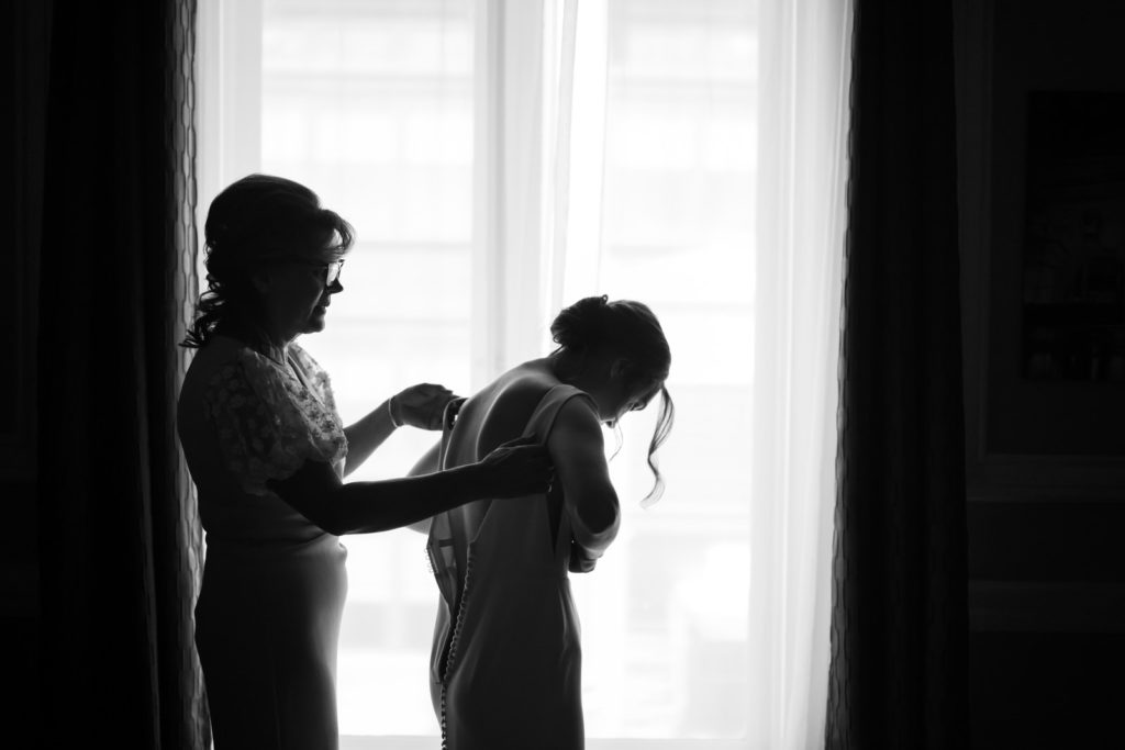 Chic and modern wedding photography during an elegant wedding in Baltimore, Maryland.