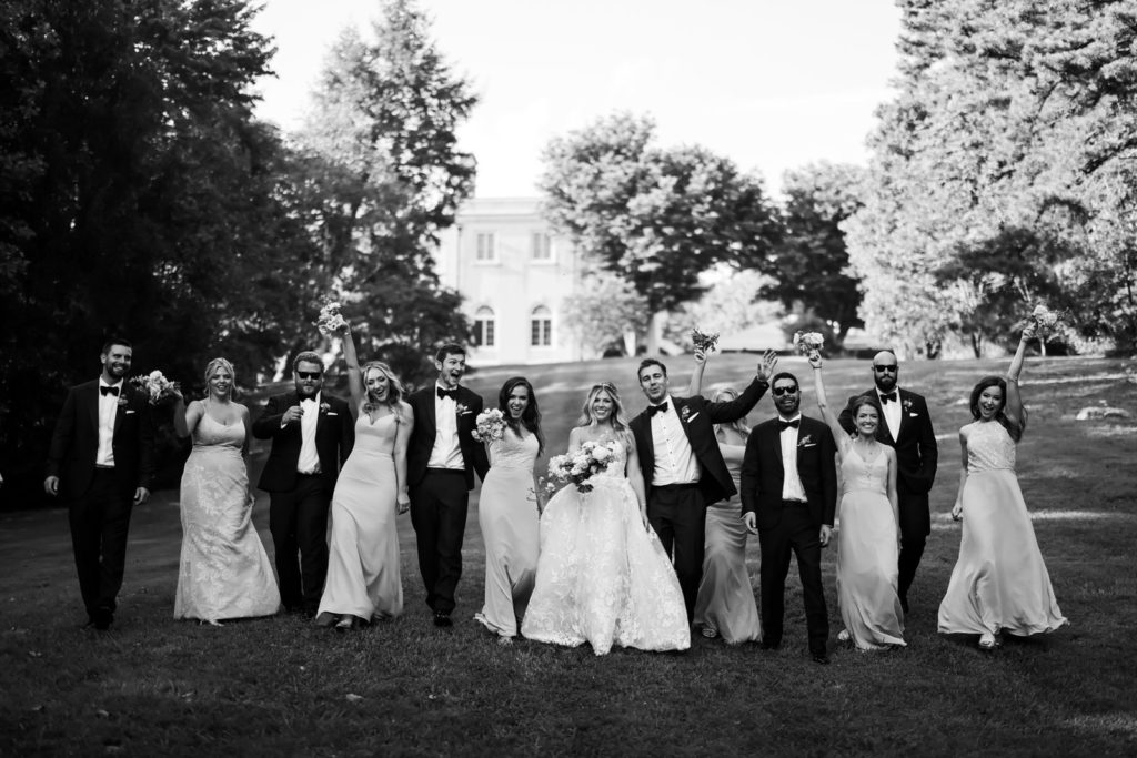 Chic wedding photography at Strong Mansion, a historic wedding venue in Dickerson Maryland.