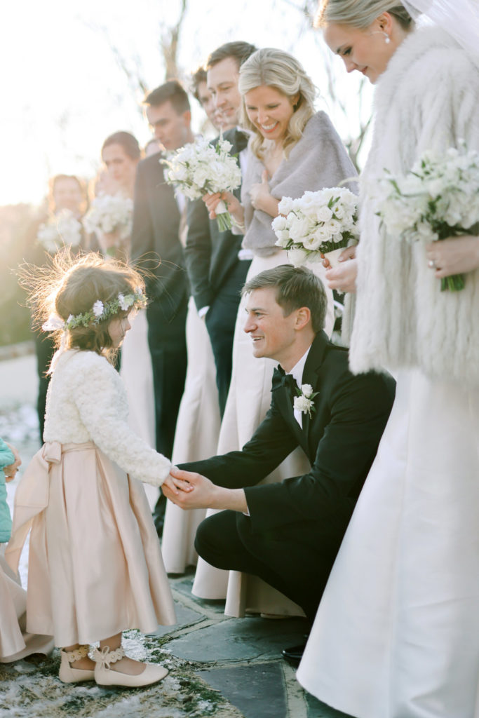 Stylish wedding photography of a newly married couple in Reynolda Gardens of Winston-Salem.