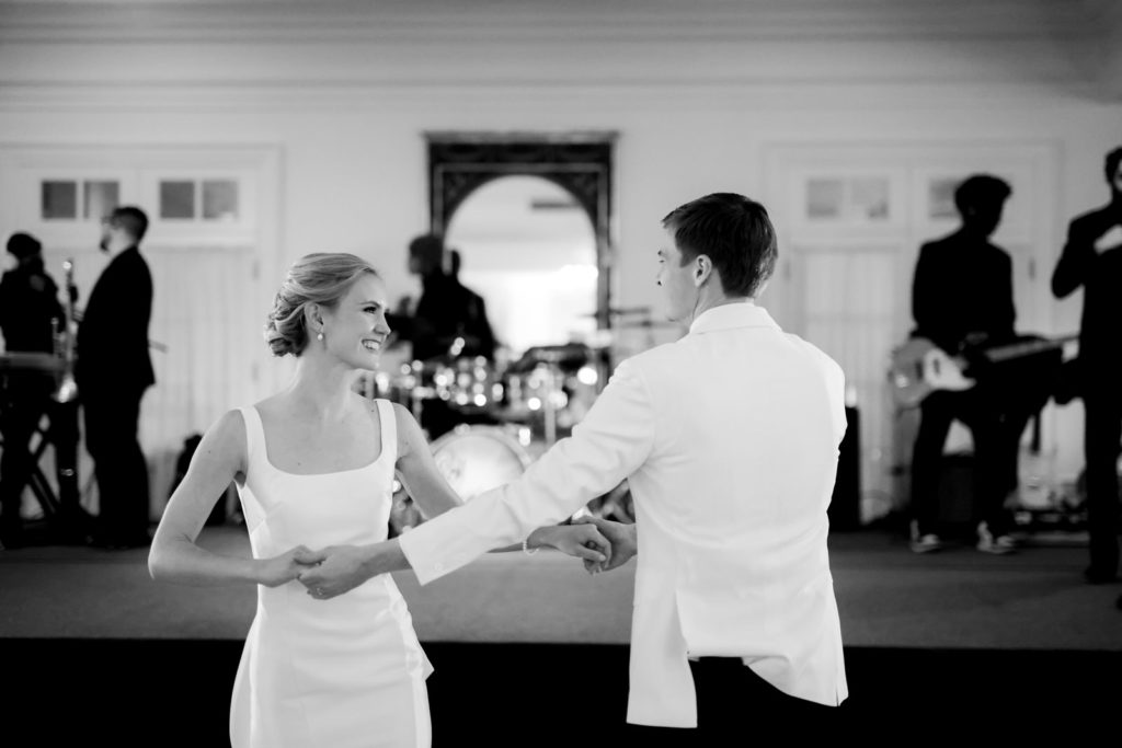 Creative wedding reception photography at Forsyth Country Club in Winston-Salem, North Carolina.
