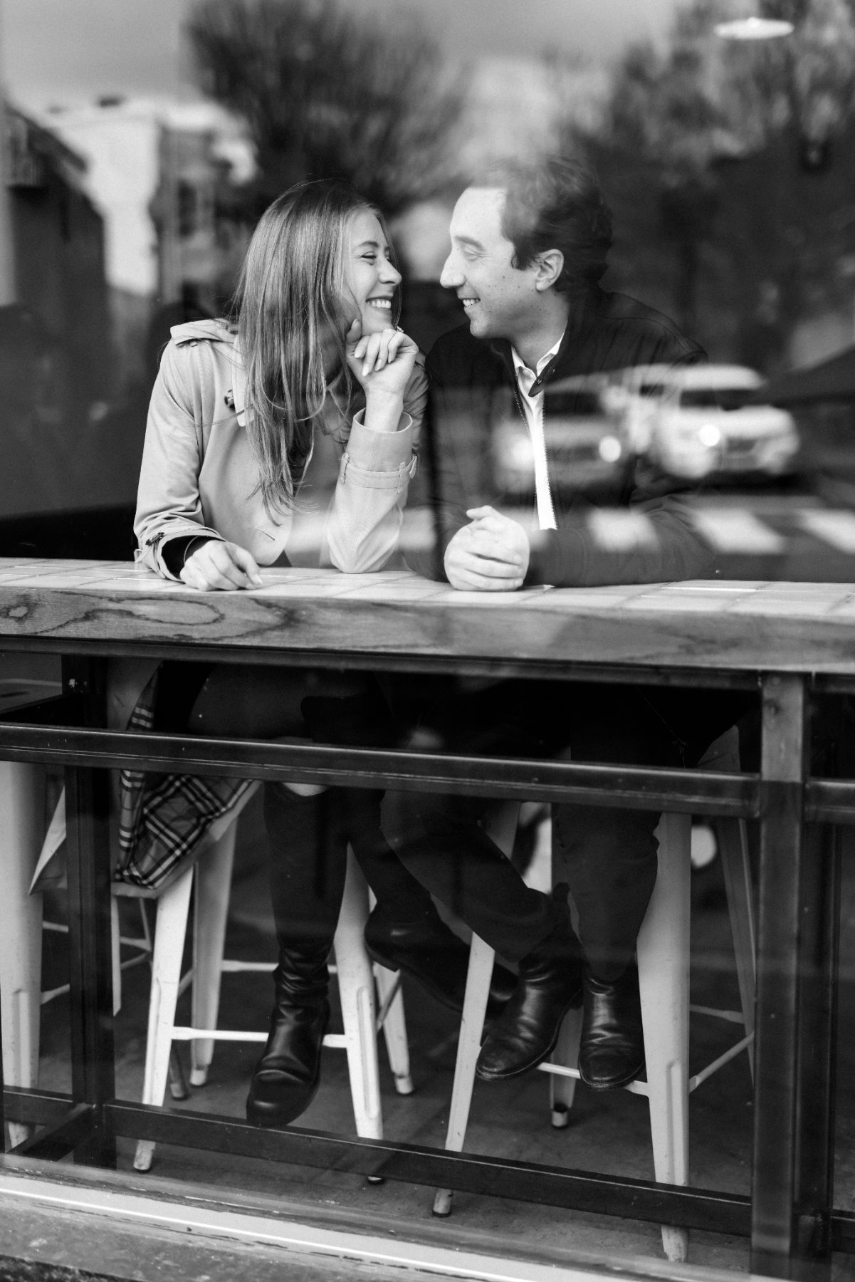 Georgetown engagement session moment with Taylor & Jason